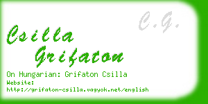 csilla grifaton business card